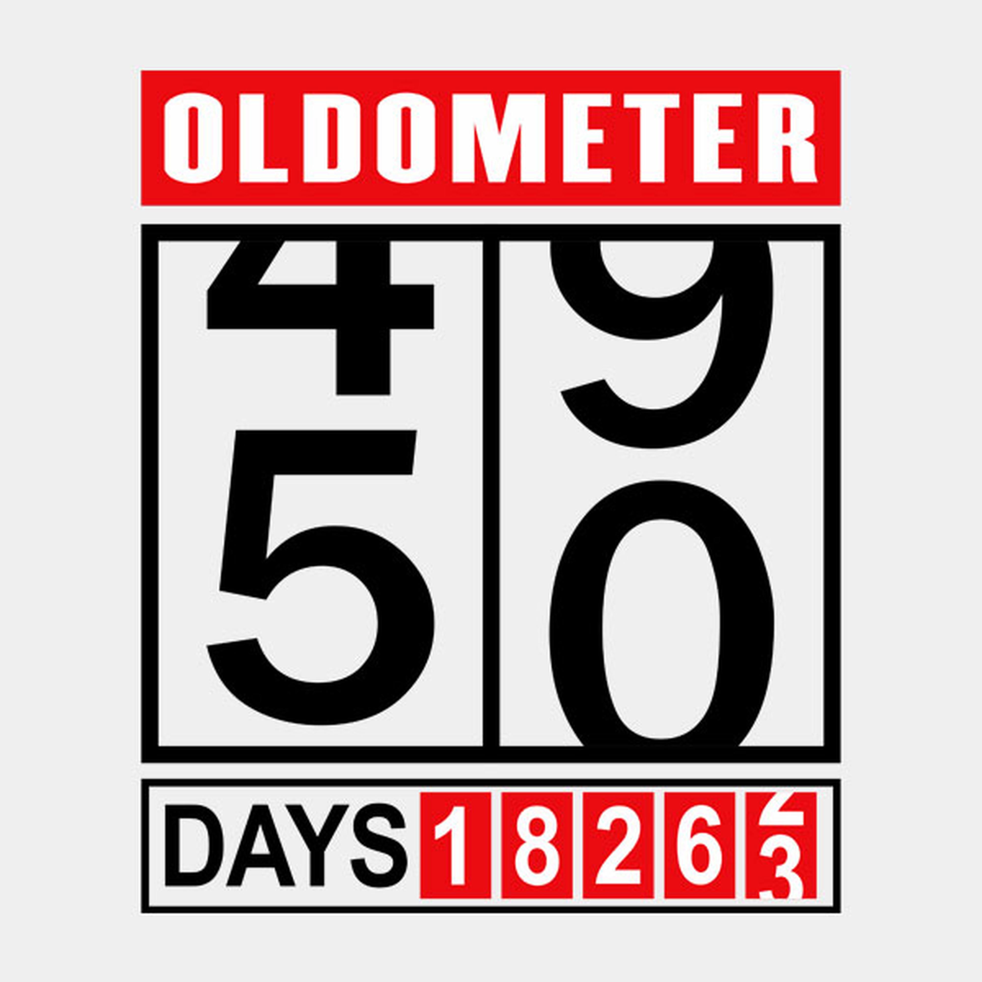 Oldometer 50th birthday - T-shirt