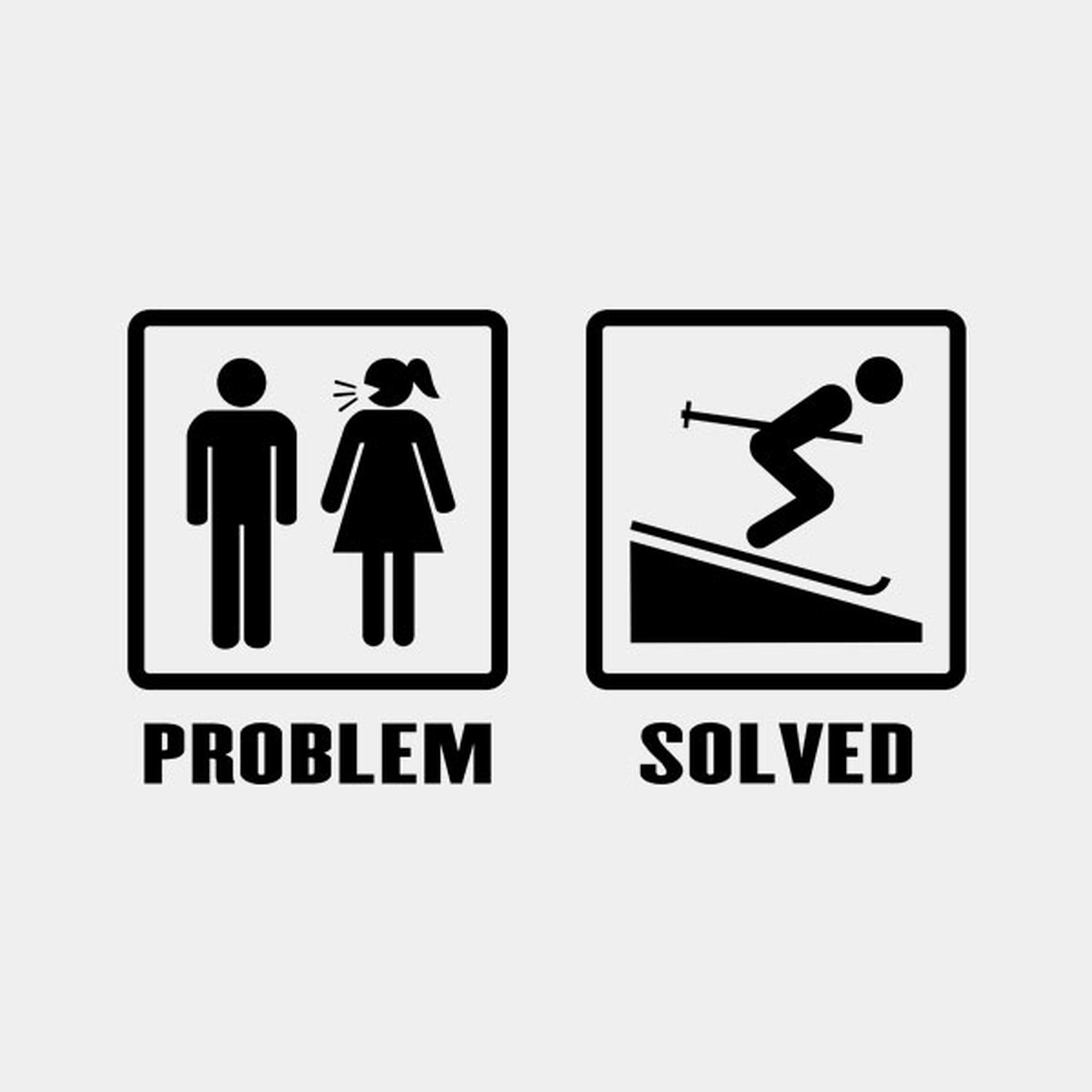 Problem - Solved (Skiing) - T-shirt