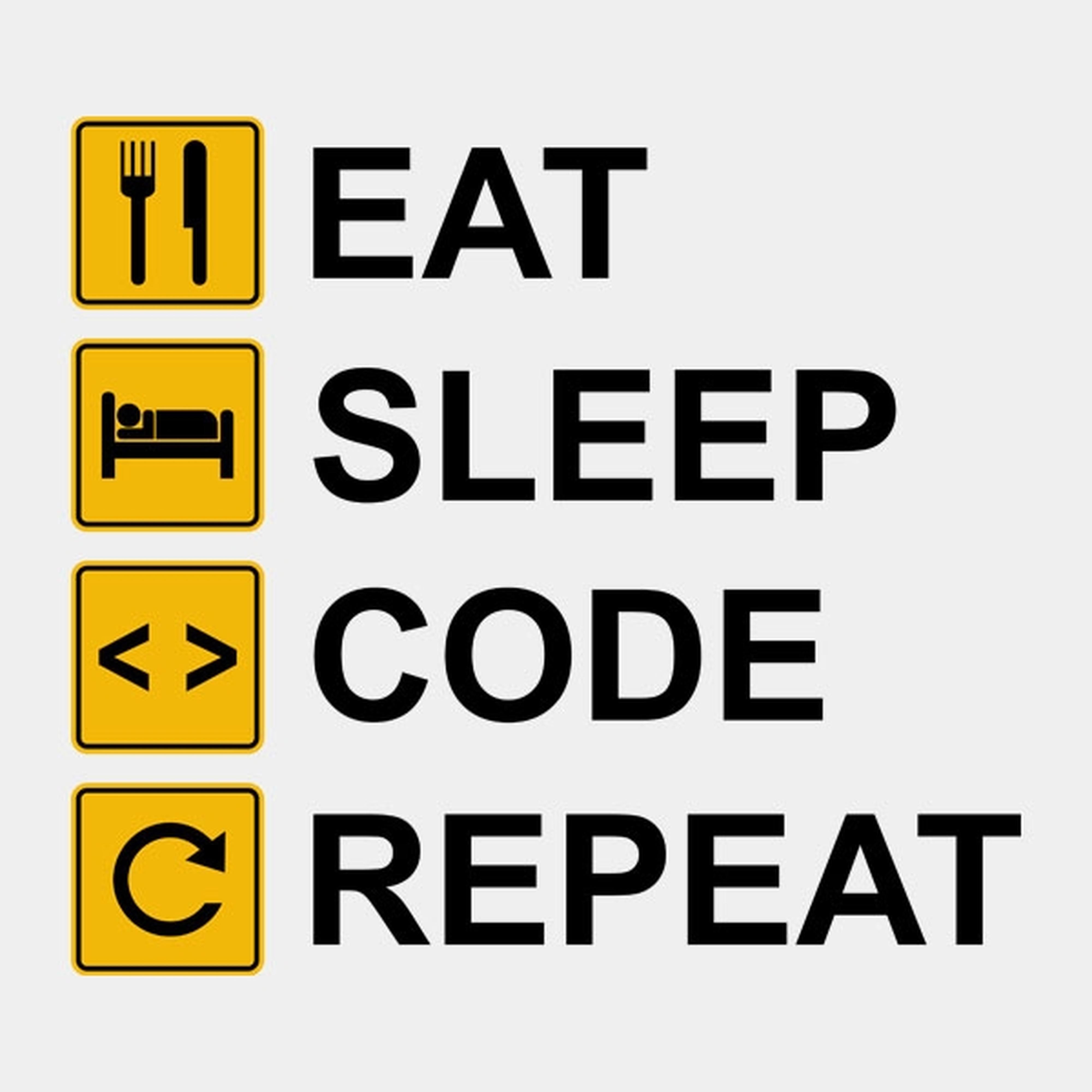 Eat Sleep Code Repeat - T-shirt