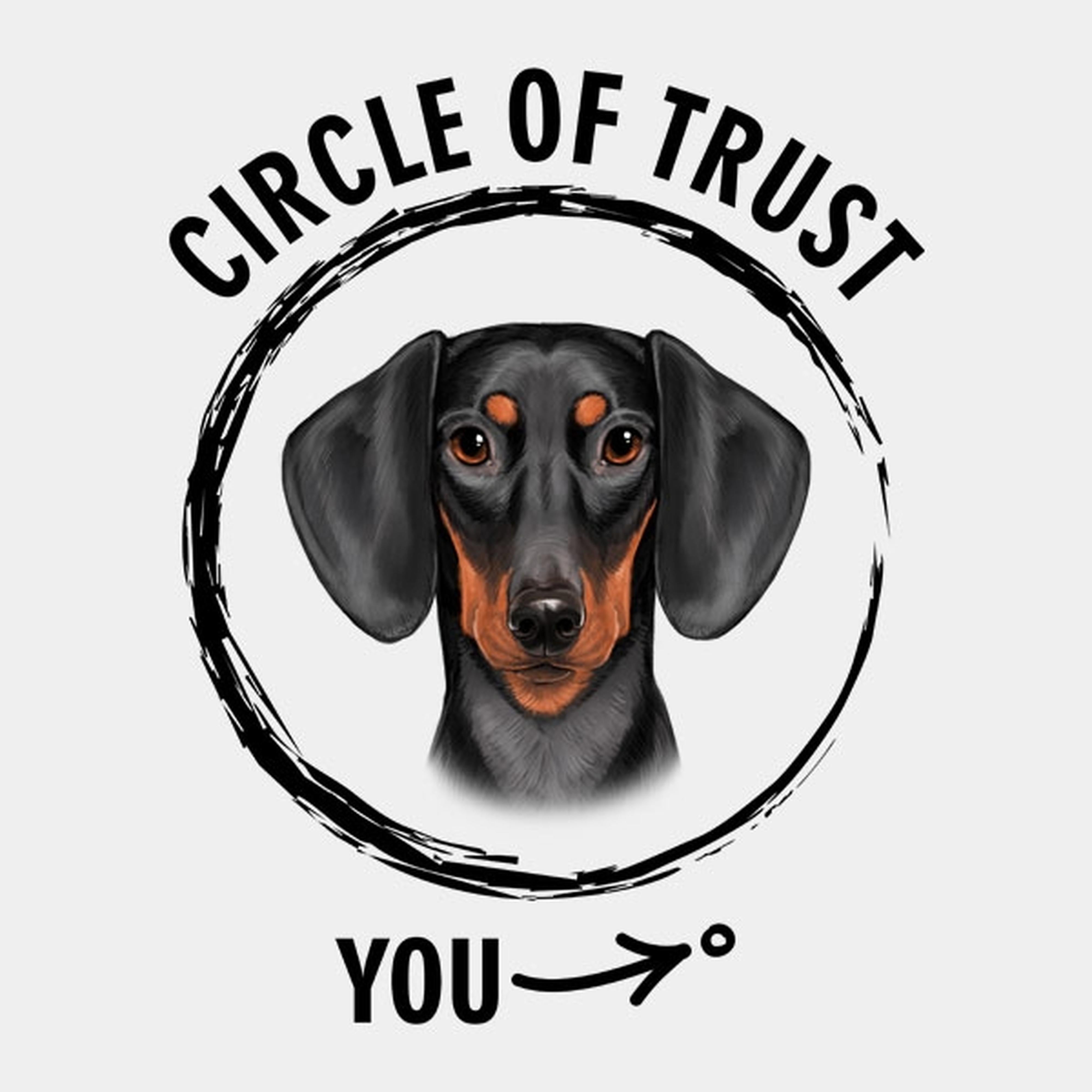Circle of trust (Duchshund) - T-shirt
