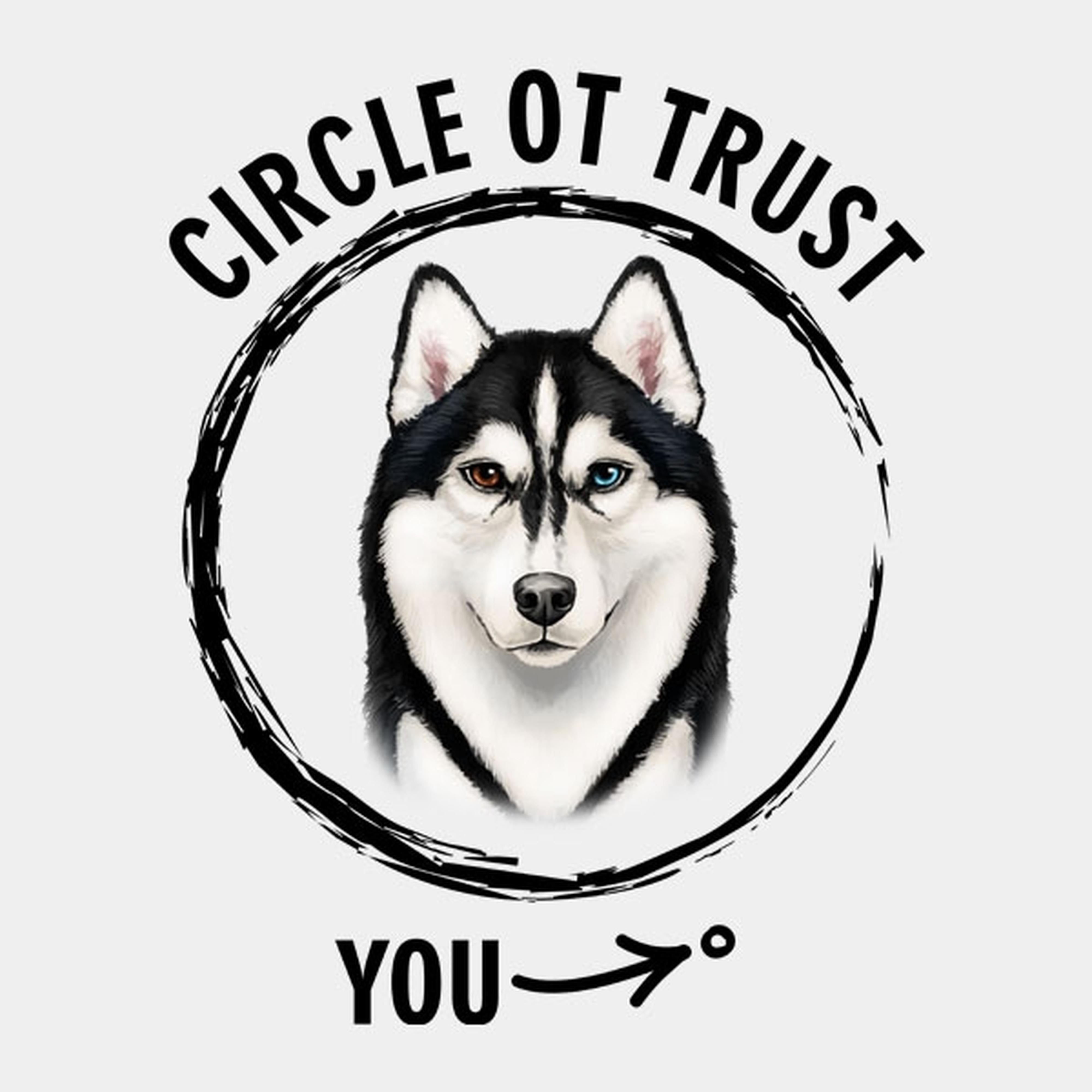 Circle of trust (Husky) - T-shirt
