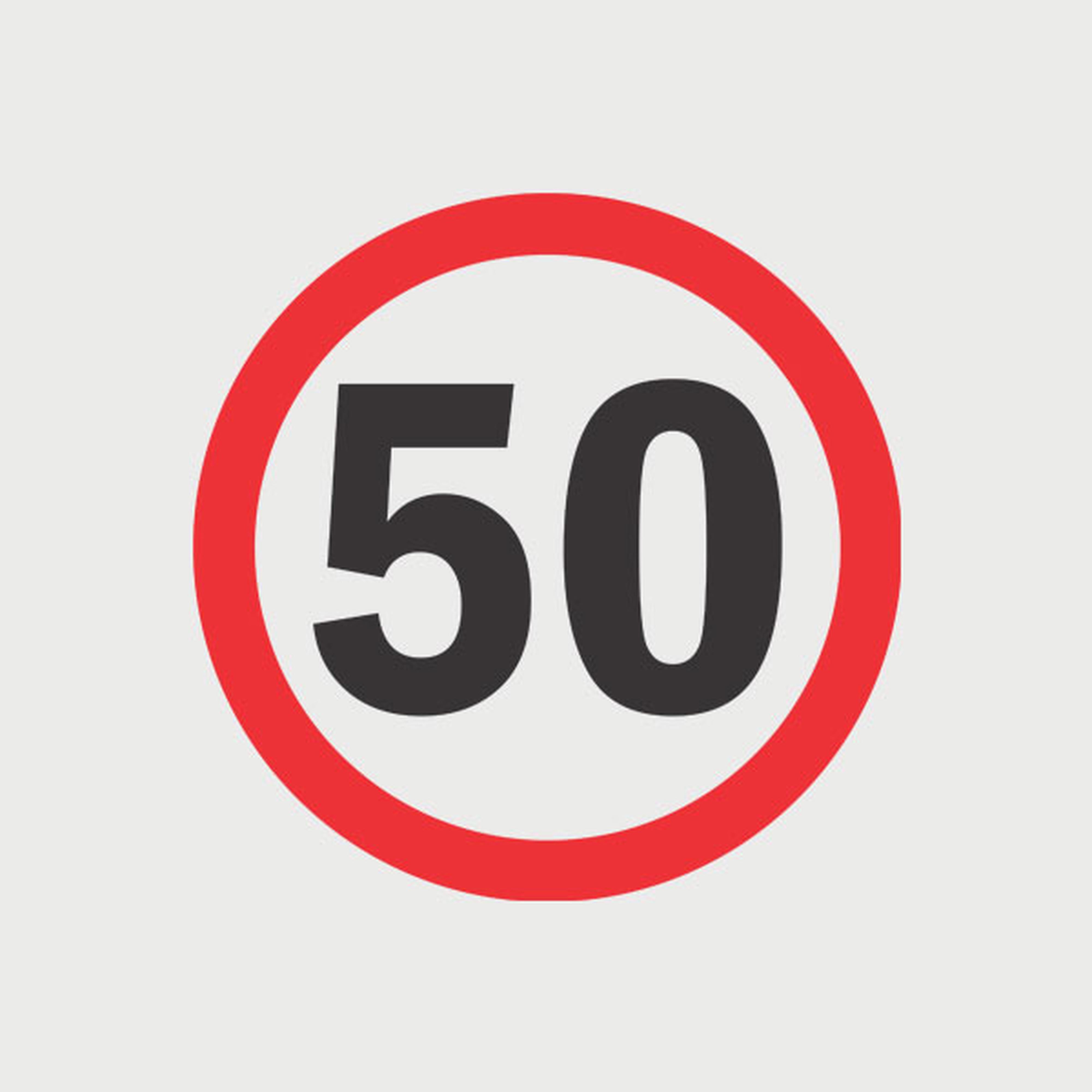 Road sign 50