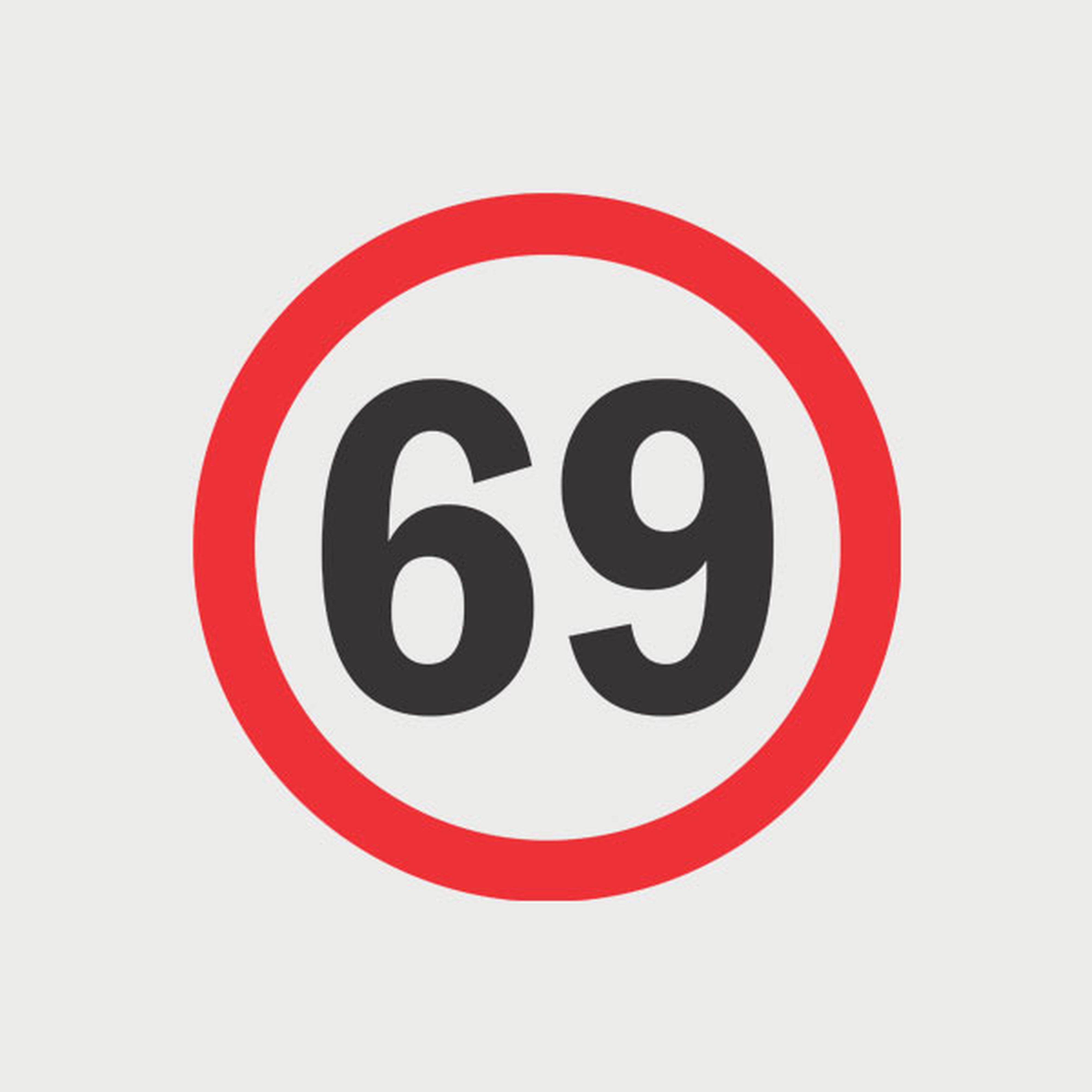 Road sign 69