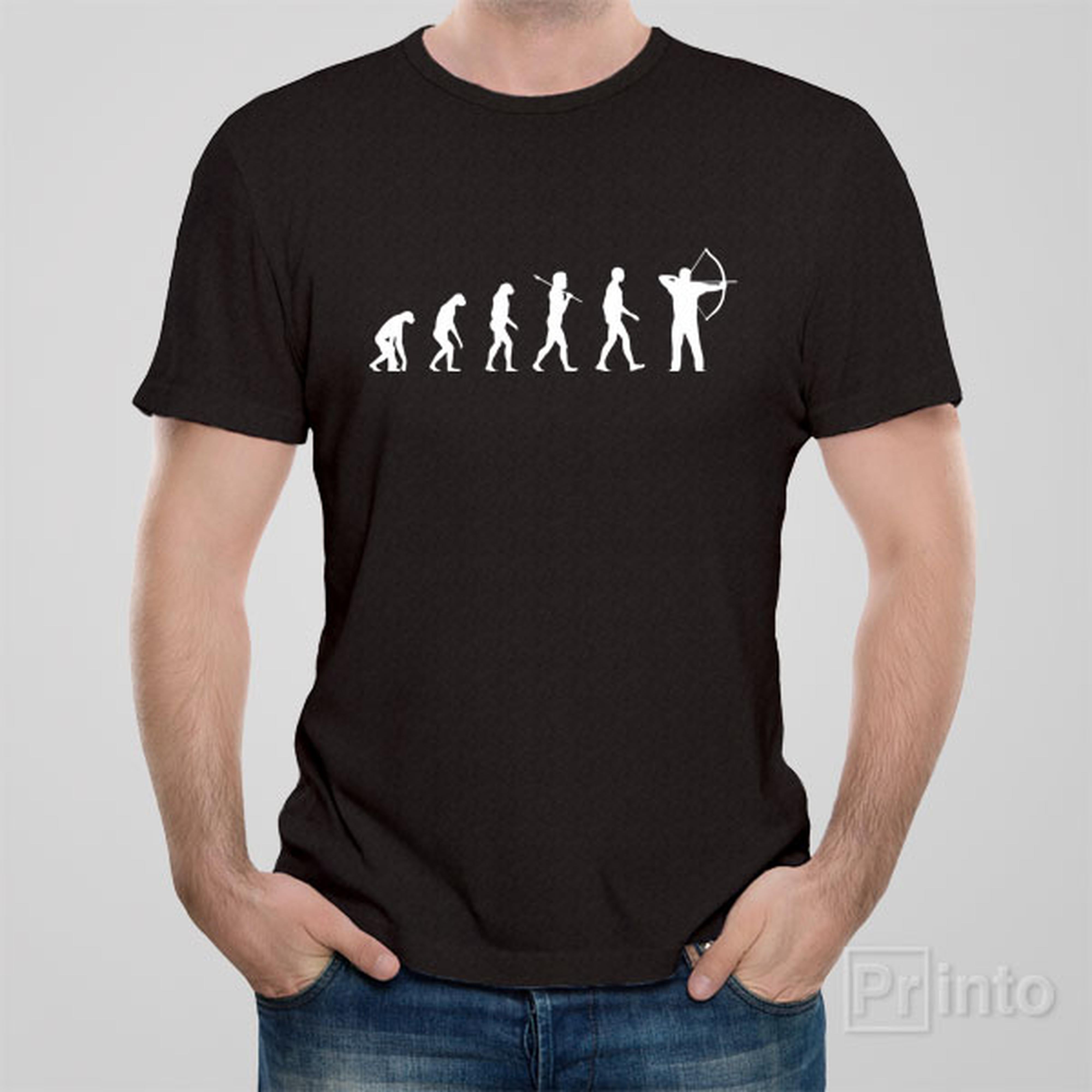 evolution-of-archery-t-shirt