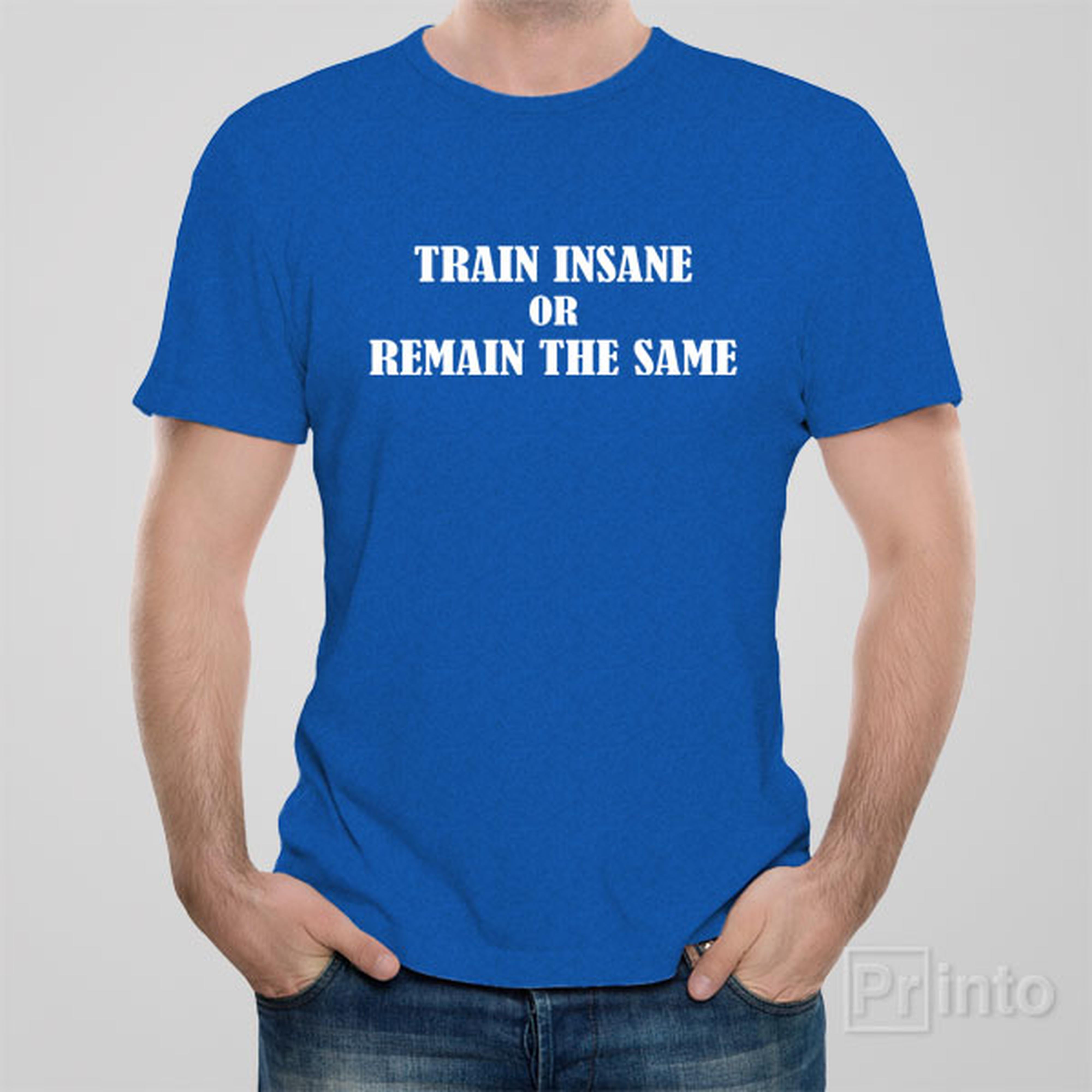 train-insane-or-remain-the-same-t-shirt