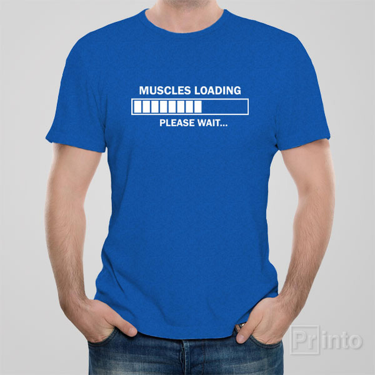 Funny T-shirt - Muscles loading. Please wait. – PRINTO