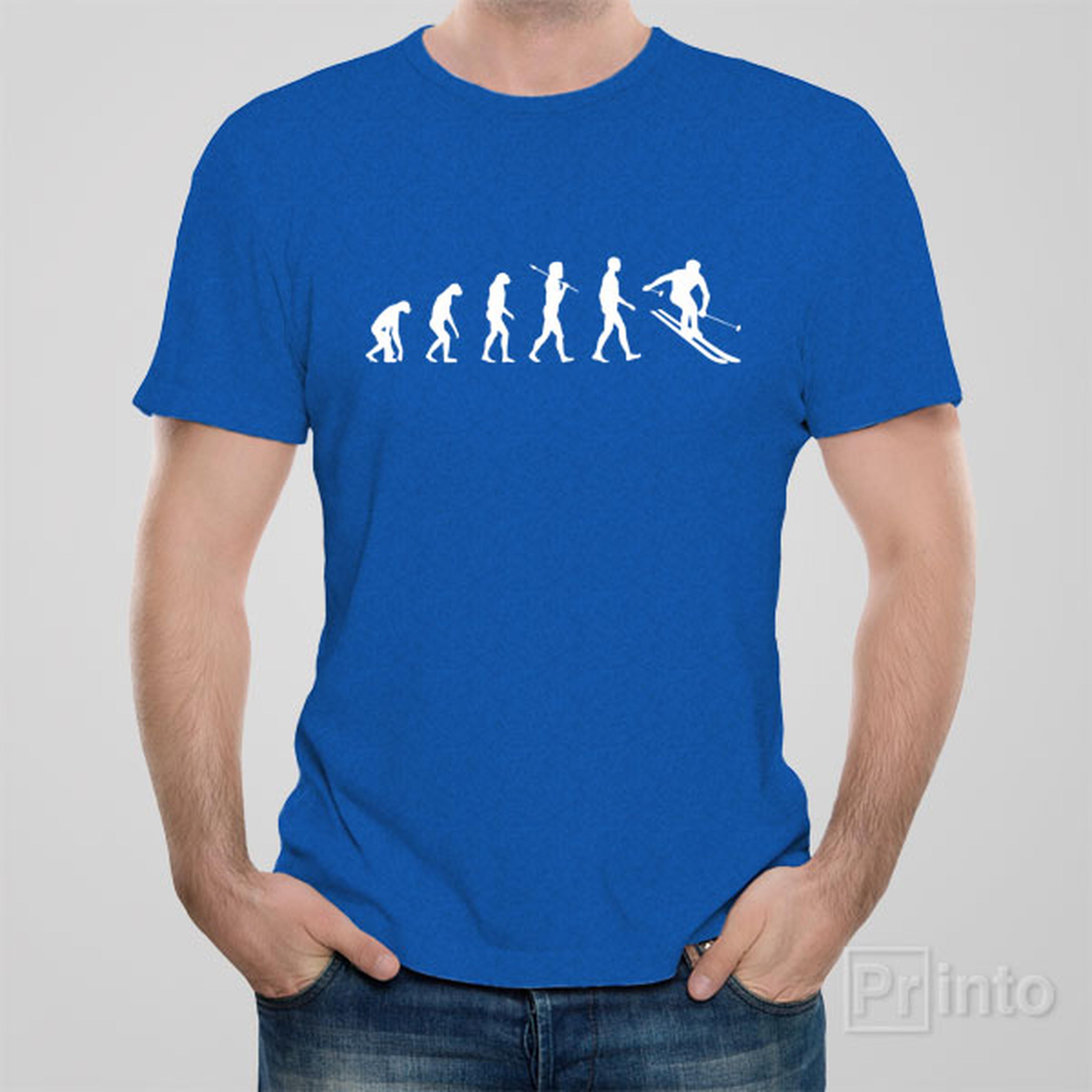 evolution-of-skiing-t-shirt
