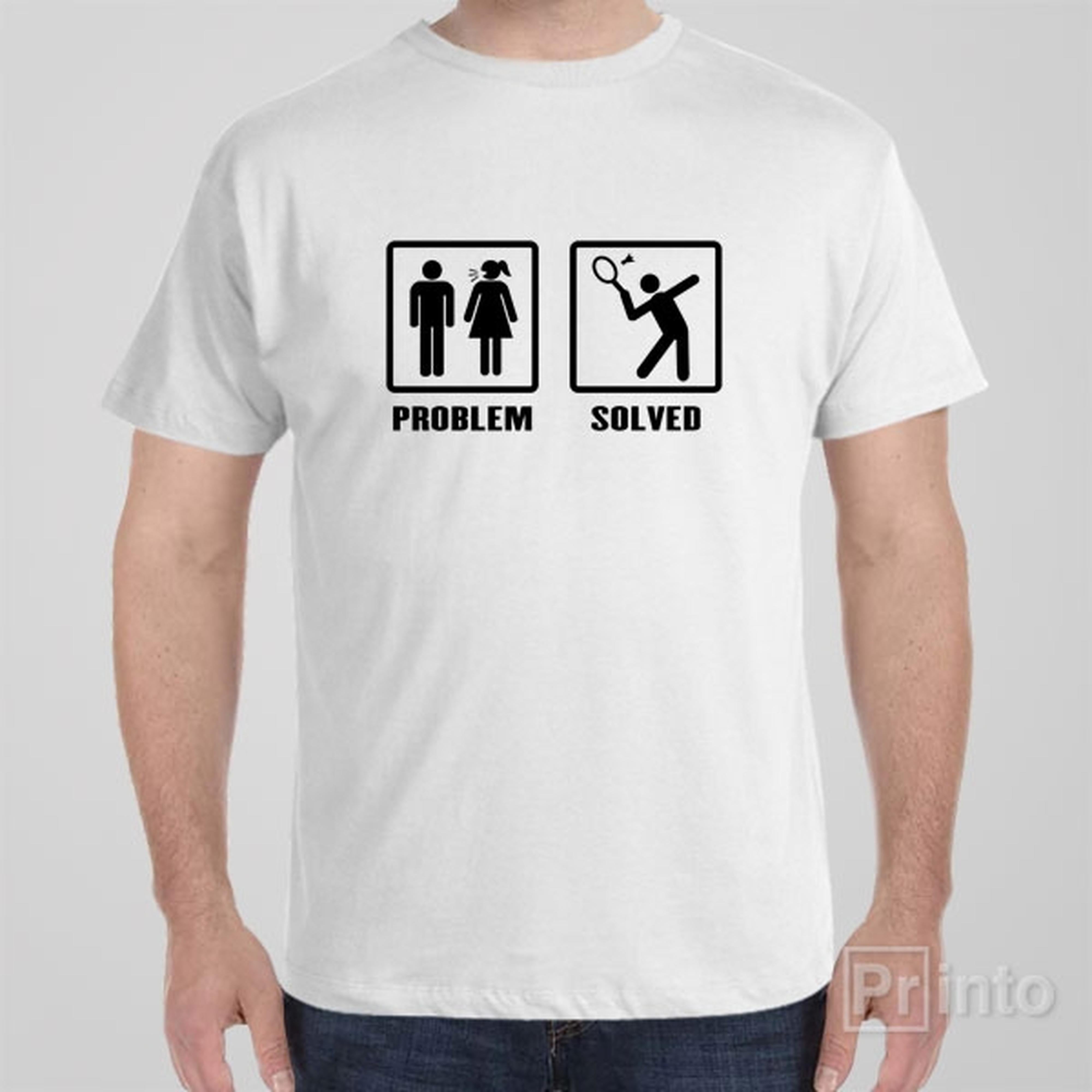 problem-solved-badminton-t-shirt
