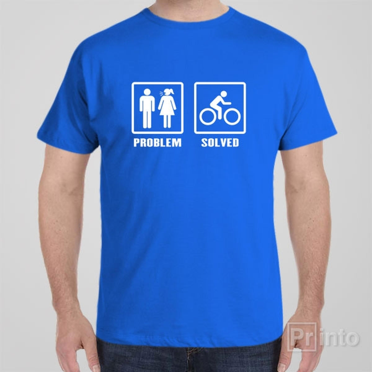 Problem - Solved (Cycling) - Funny T-shirt – PRINTO