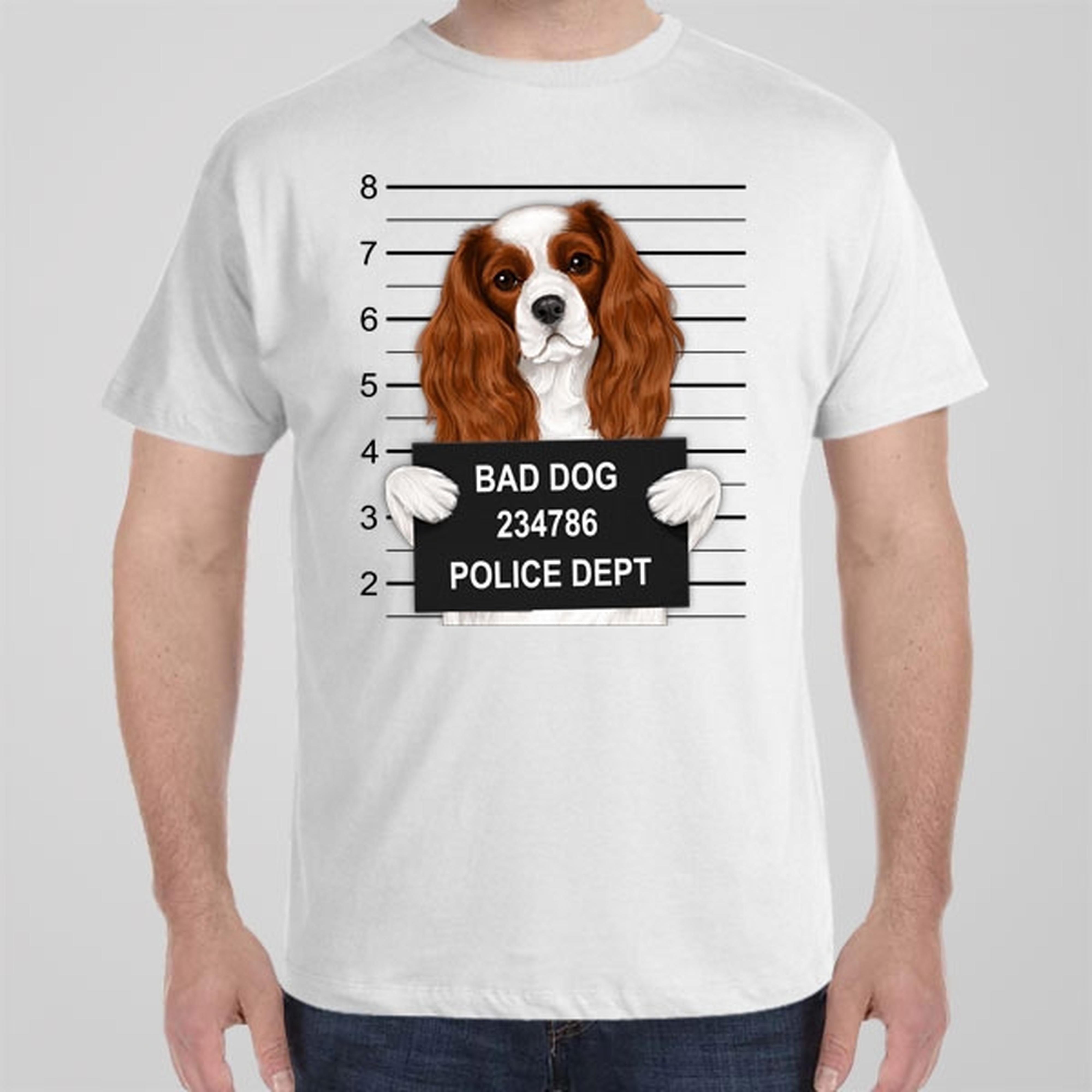 cavalier-charles-king-spaniel-mugshot-t-shirt