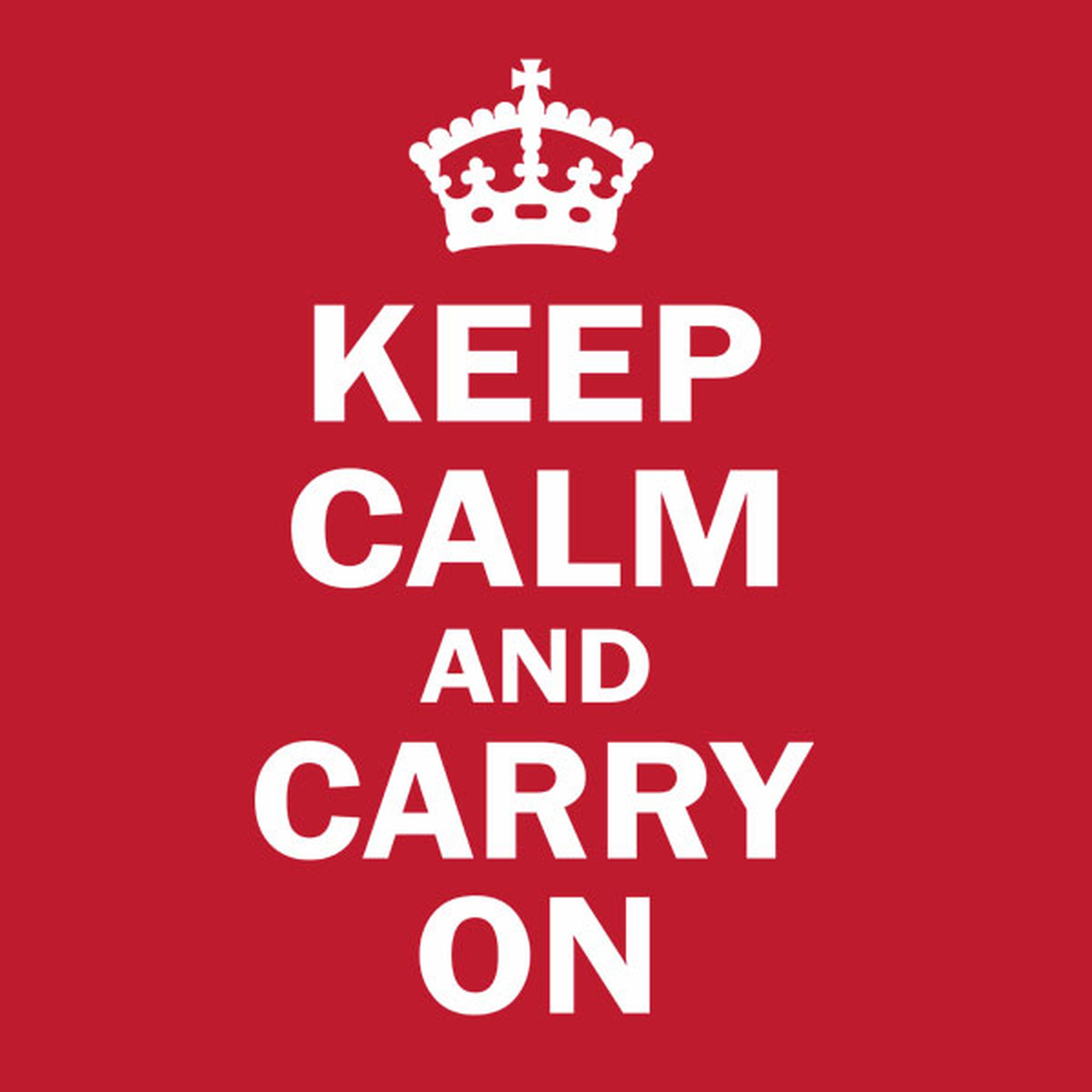 Keep calm and carry on - T-shirt