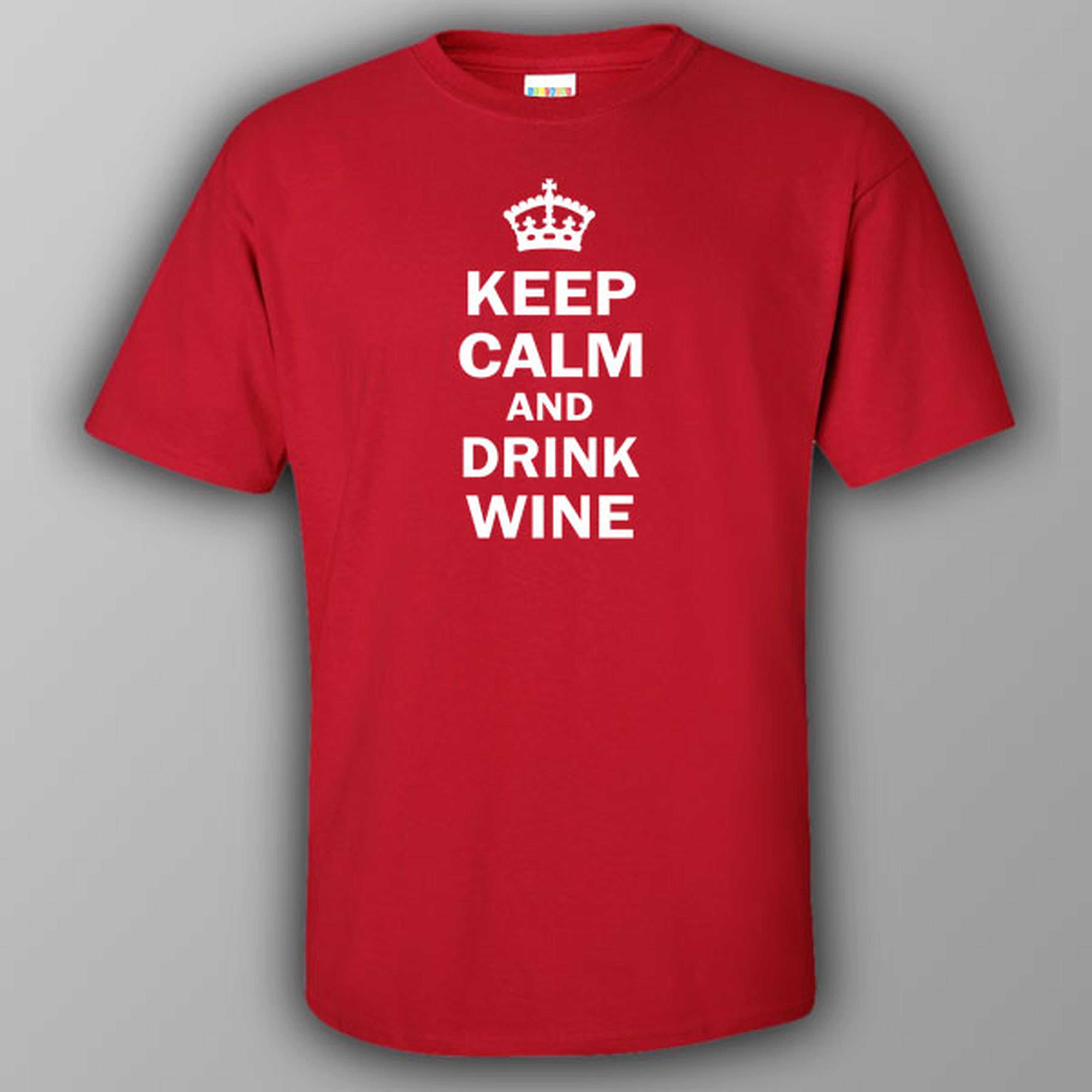 Keep calm and drink wine - T-shirt