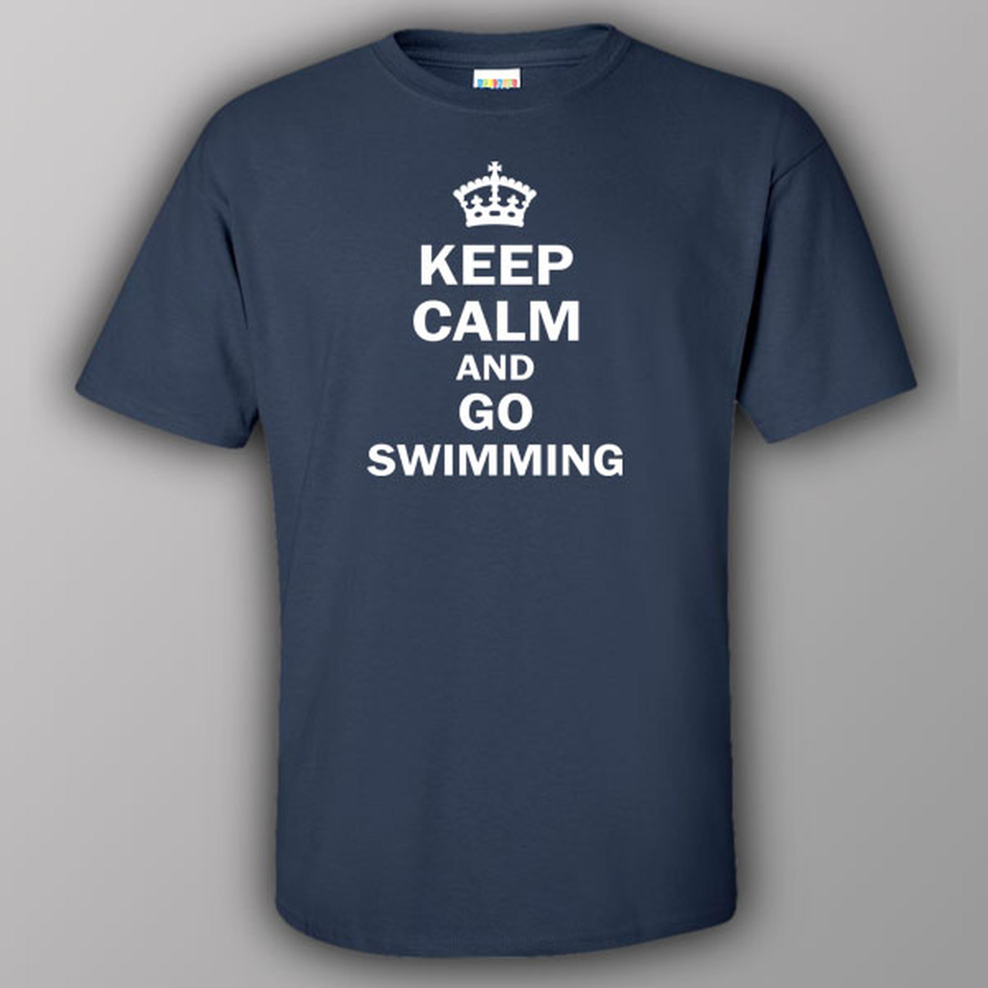 Keep calm and go swimming - T-shirt