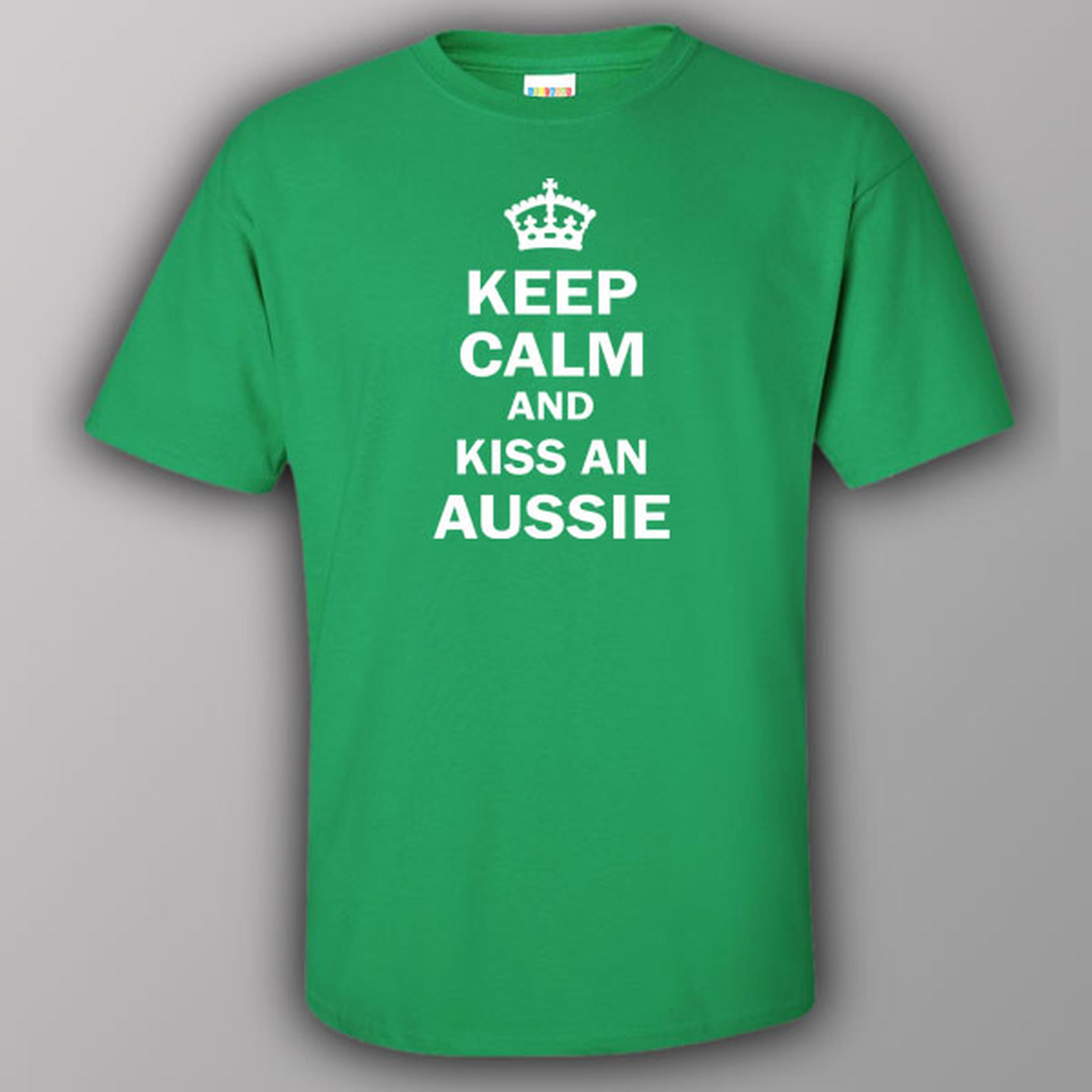 Keep calm and kiss an Aussie - T-shirt