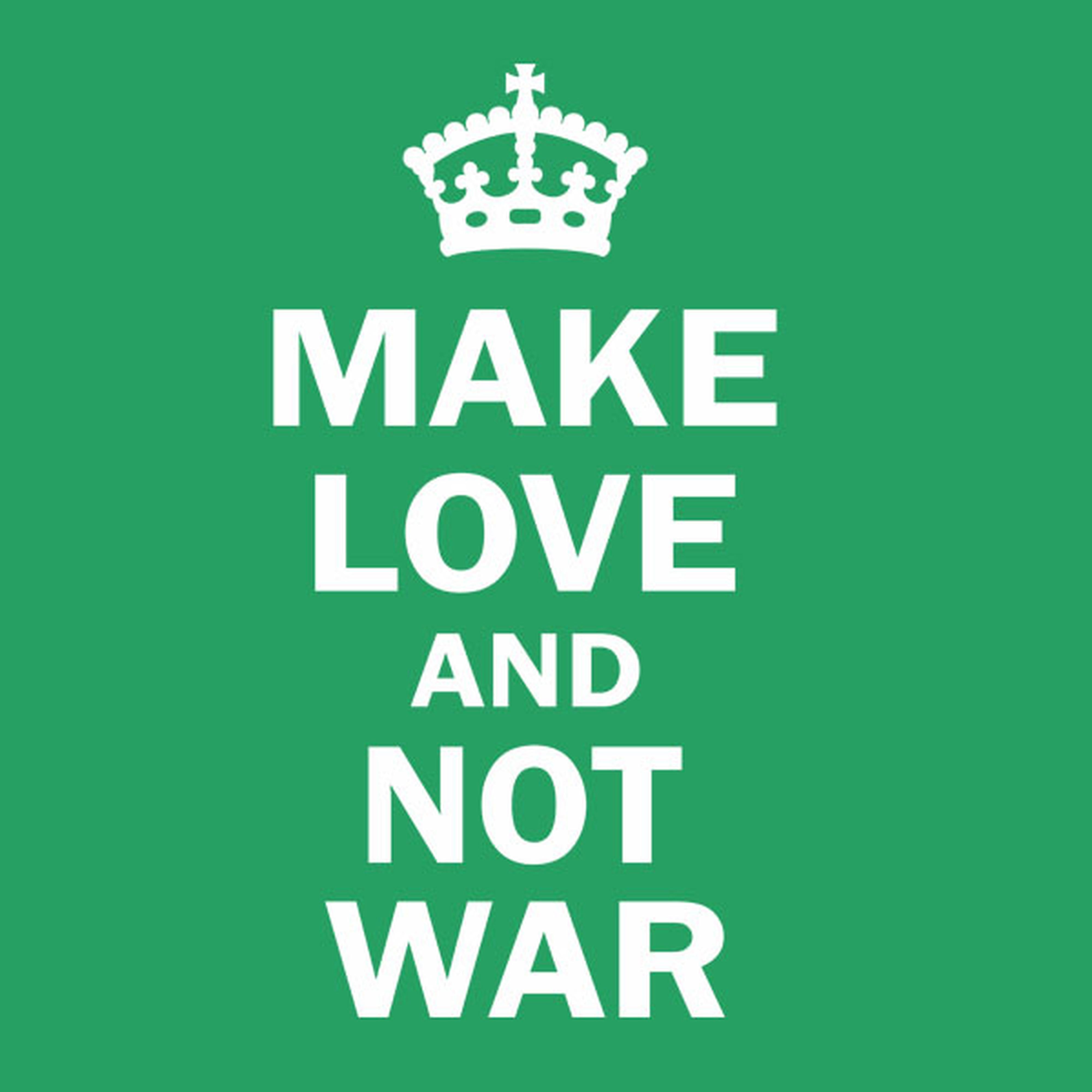 Make love and not war - T-shirt