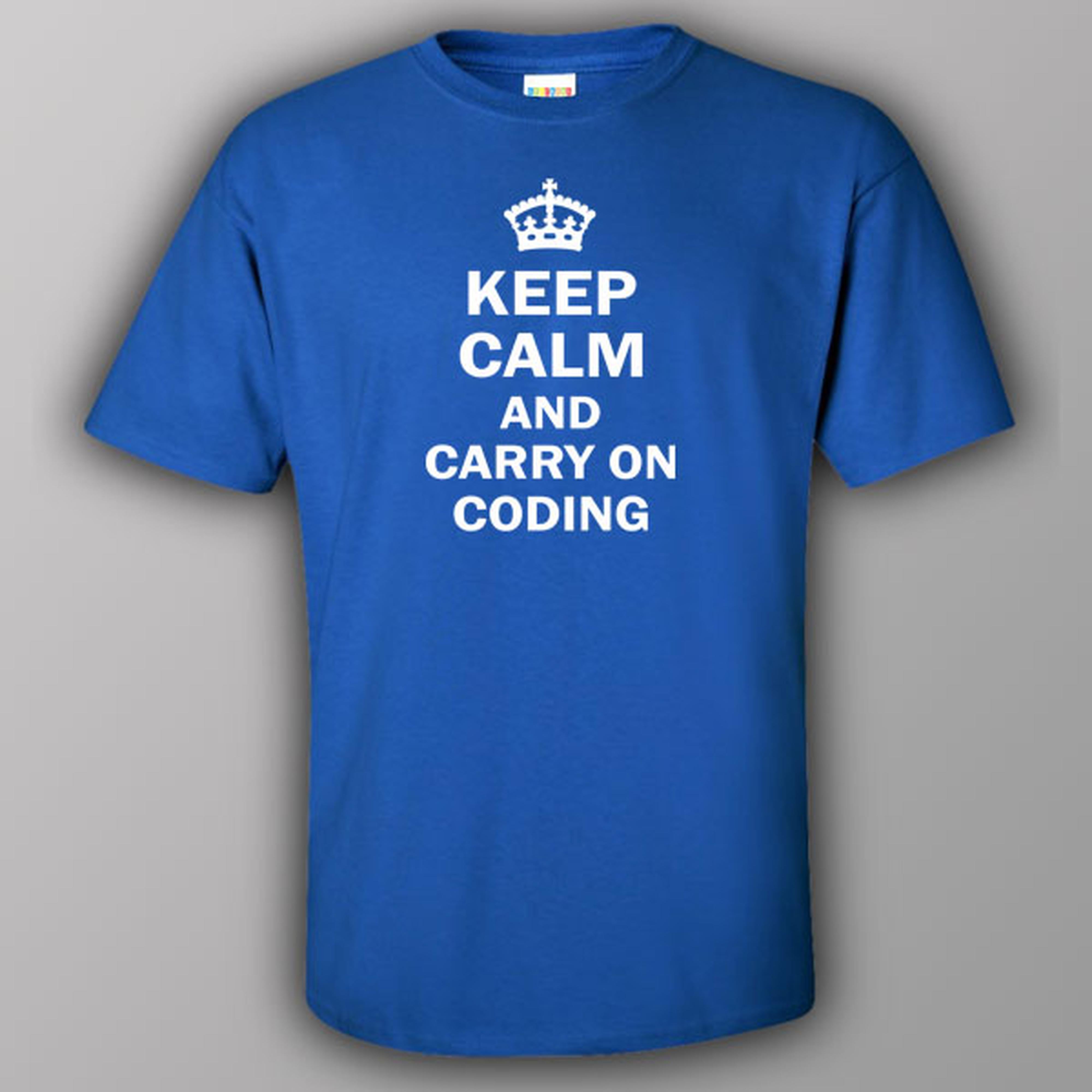 Keep calm and carry on coding - T-shirt
